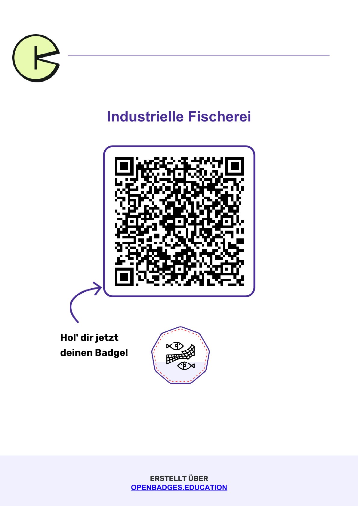 Dein Badge - Industrielle Fischerei