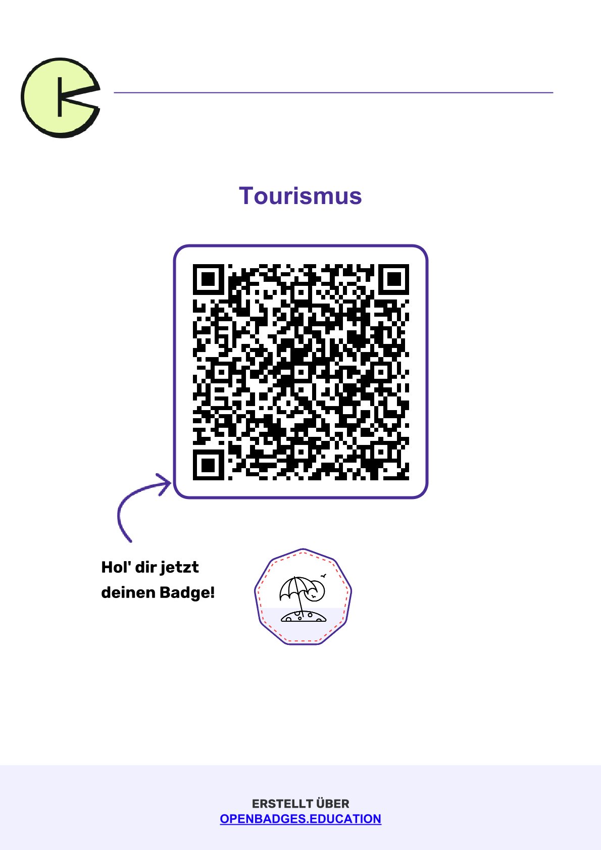 Badge - Tourismus