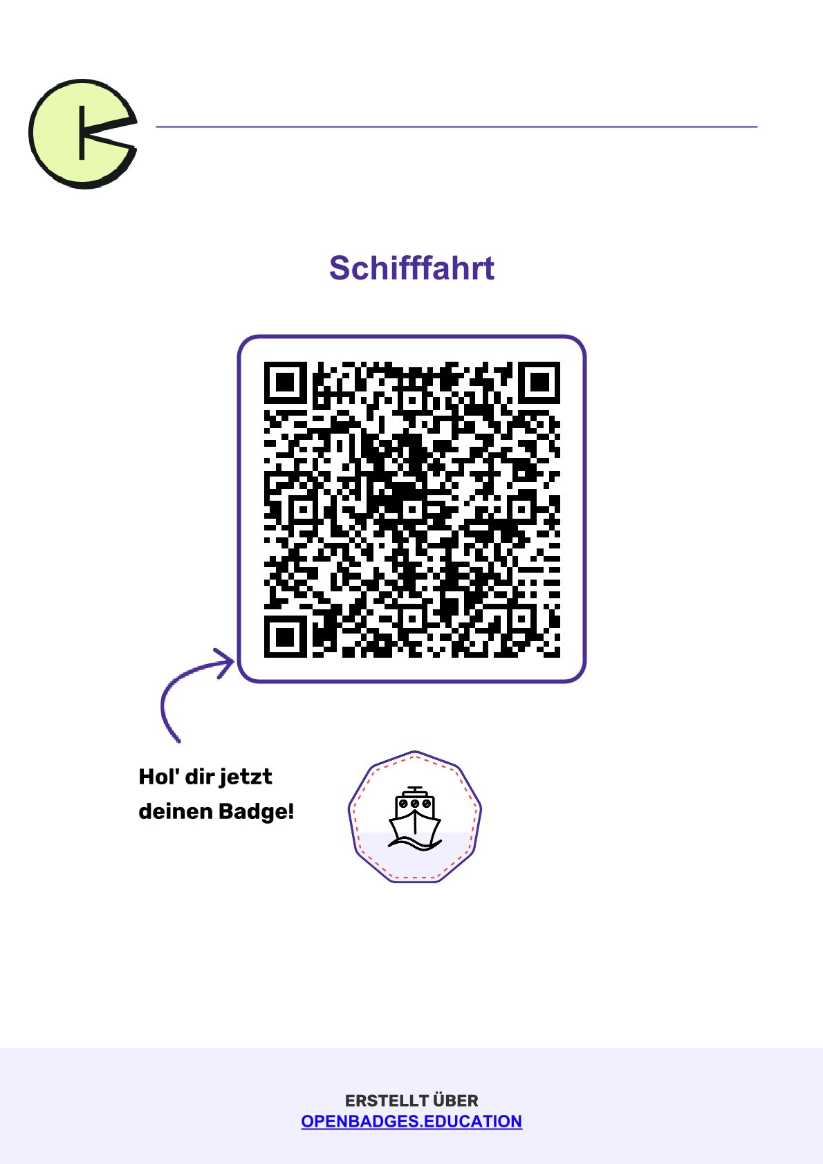 Badge - Schifffahrt