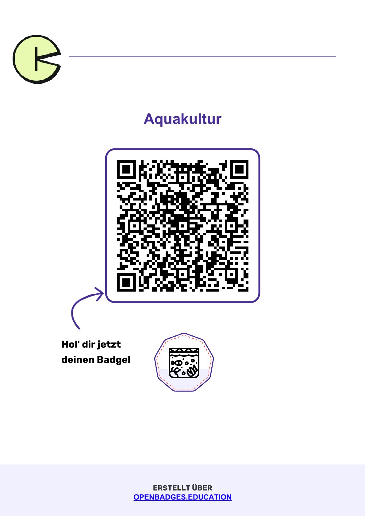 Badge Aquakultur