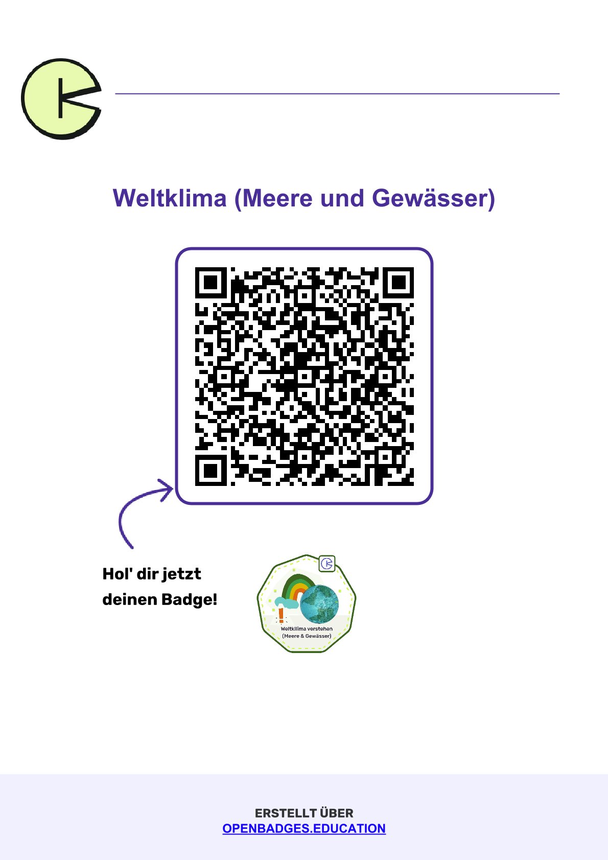 Badge - Weltklima