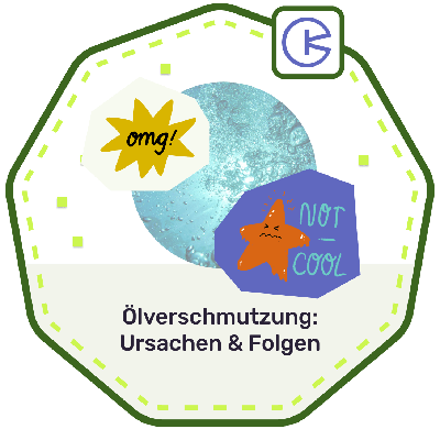 Badge Ölverschmutzung